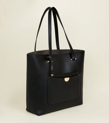 Yellow Leather-Look Top Handle Cross Body Bag | New Look