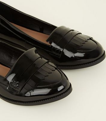 new look wide fit loafers