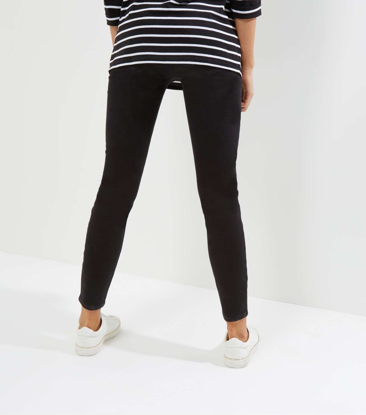 Maternity Black Over Bump Jeggings Image 3