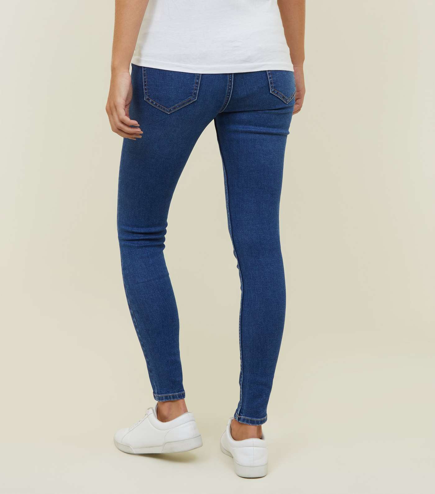 Maternity Bright Blue Emilee Over Bump Jeggings Image 3