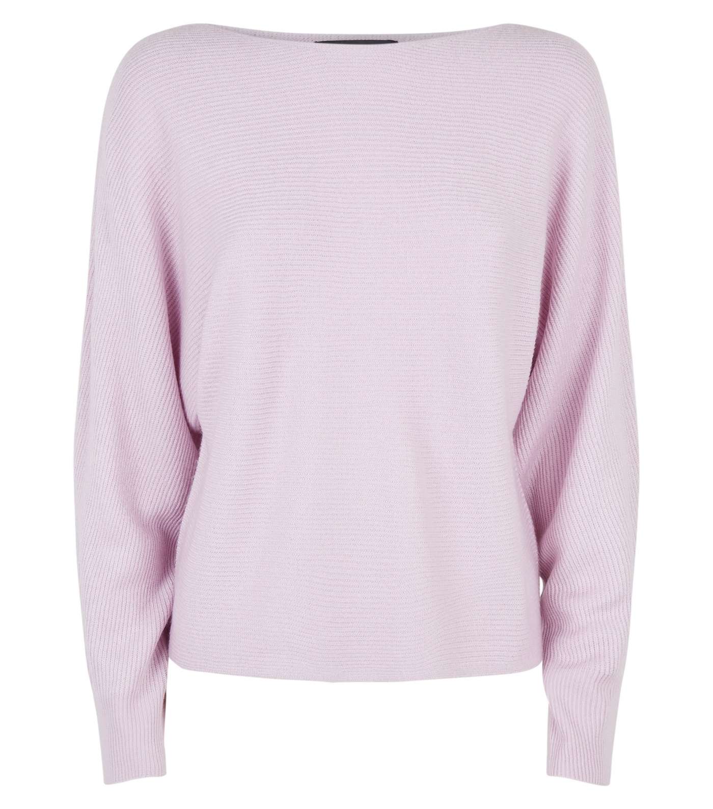 Lilac Batwing Sleeve Jumper Image 4