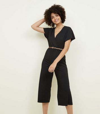 ribbed belted jumpsuit