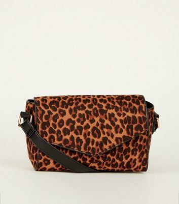 Leopard print clutch sale bag new look