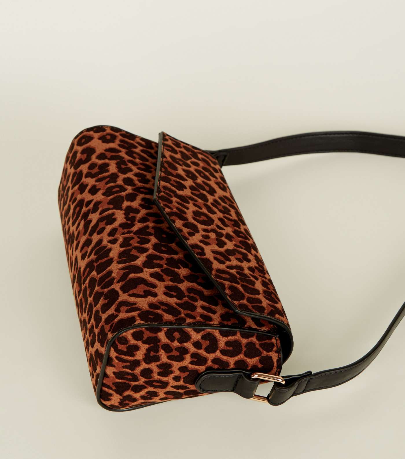 Brown Leopard Print Cross Body Bag Image 3