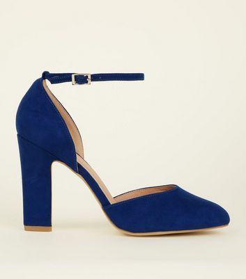 Blue Heel Shoes | Navy & Pastel Blue Heels | New Look