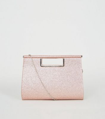 rose gold handbag new look