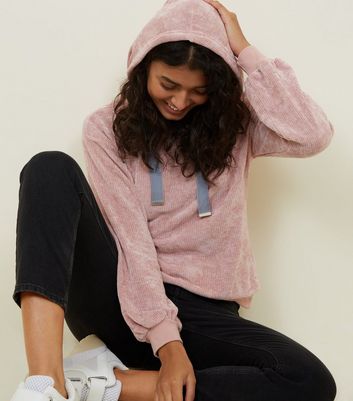 Sweat capuche rose online pale