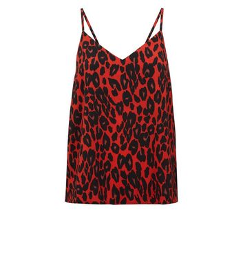 red leopard print top new look