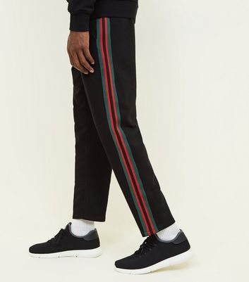 mens side stripe joggers