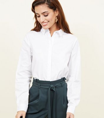 plain white long sleeve shirt womens