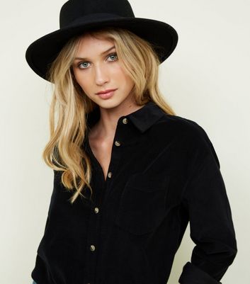 black corduroy shirt women's