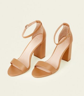 camel block heels