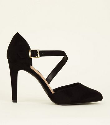 black evening shoes wide fit