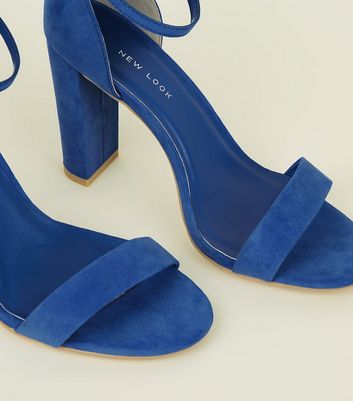 new look blue suede shoes