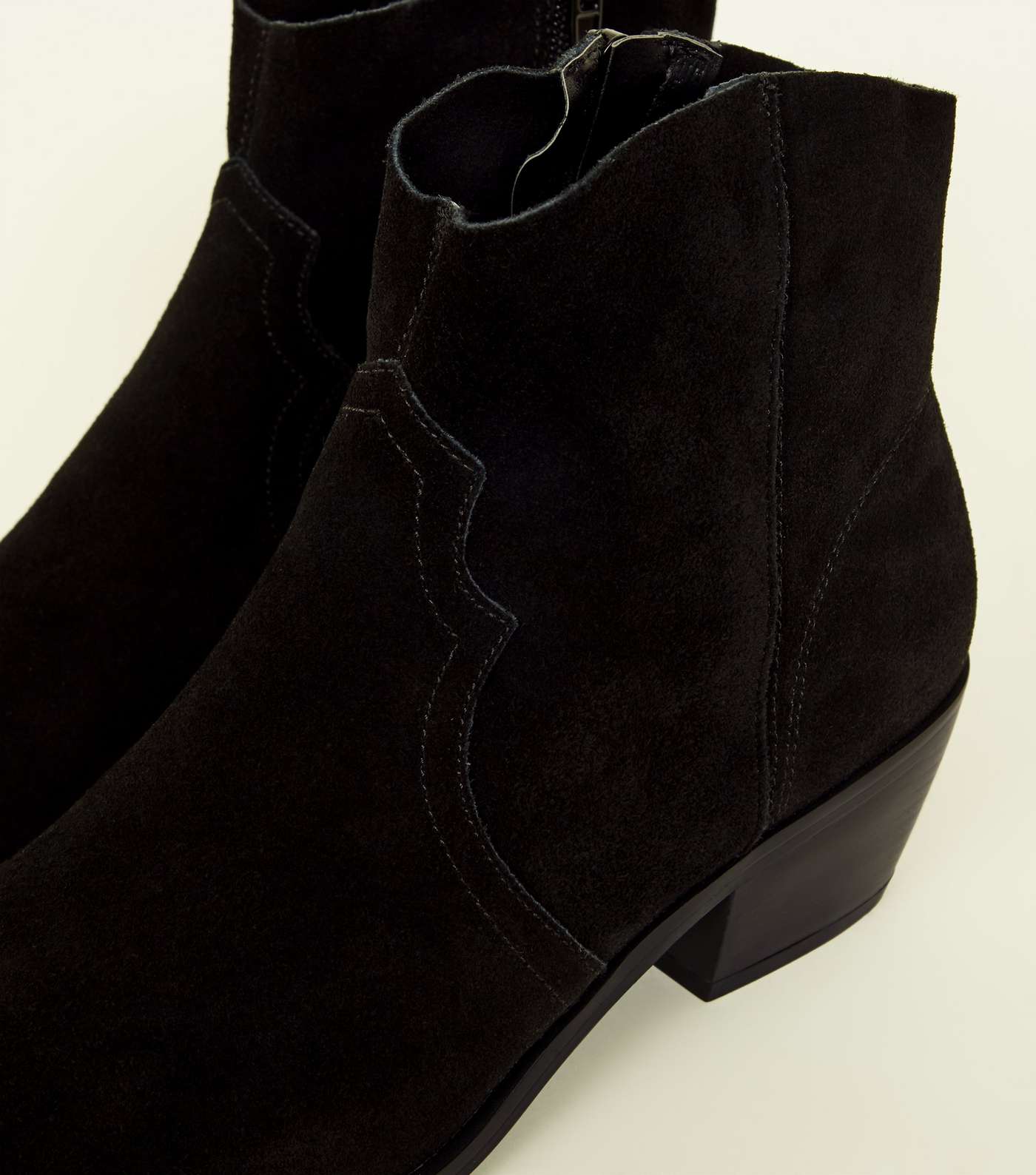Black Suede Western Boots Image 4