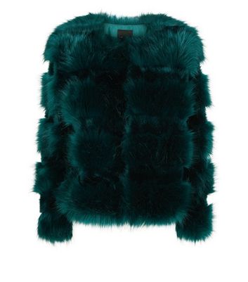 New look pelted fur coat hotsell