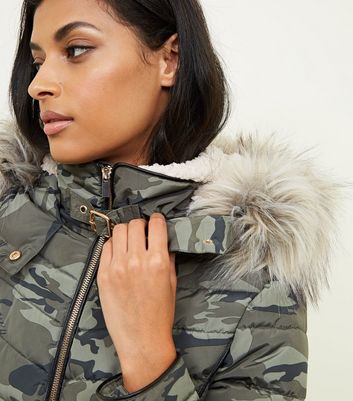 Camo jacket hotsell womens new look