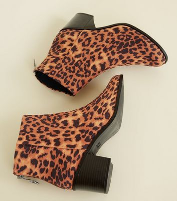 New look leopard print hot sale boots