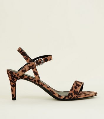 leopard skin kitten heel shoes