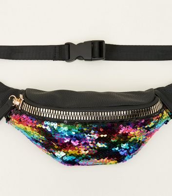 rainbow bum bag