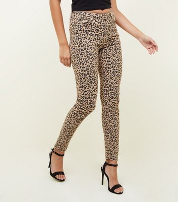 new look leopard print jeans