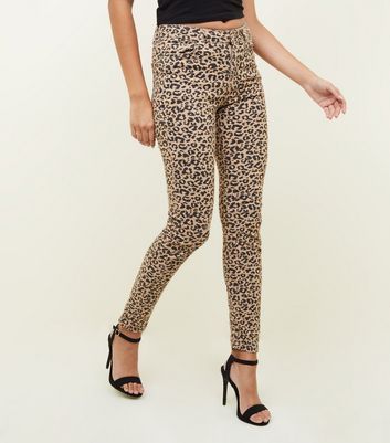 New look leopard print jeans Clearance