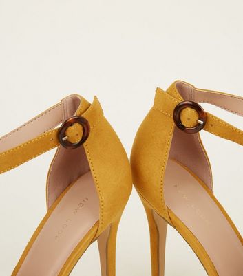 New Look Wide Fit Block Heel Detail Sandal In Orange, $17 | Asos | Lookastic