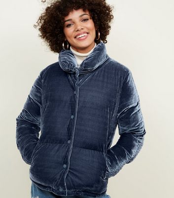 velvet puffer jacket