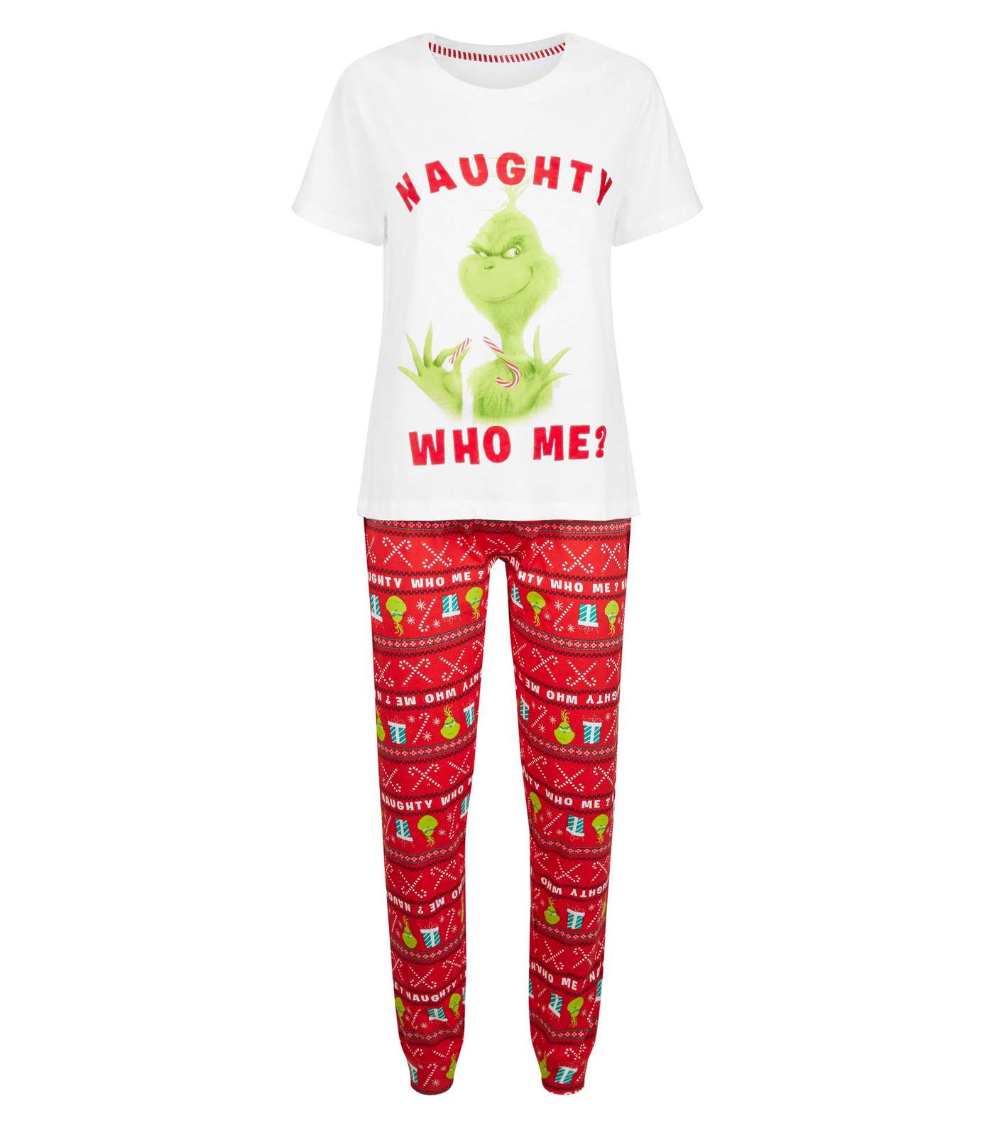 Red Grinch Pyjama Set Image 4