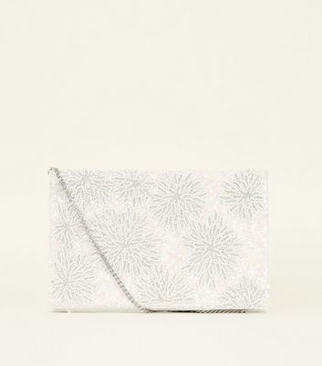 cream clutch bag new look