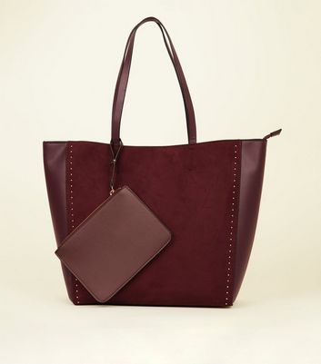 burgundy bag new look