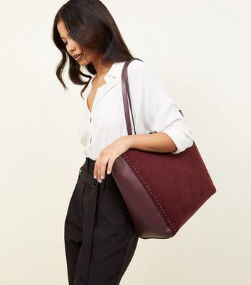 Burgundy bag new discount look