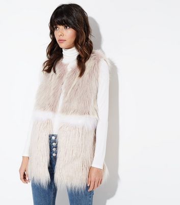 Faux fur gilet hot sale new look