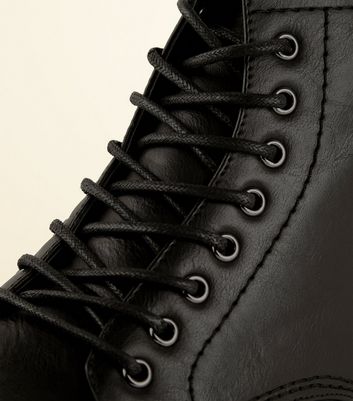Black Cleated Sole Hiker Style Boots 