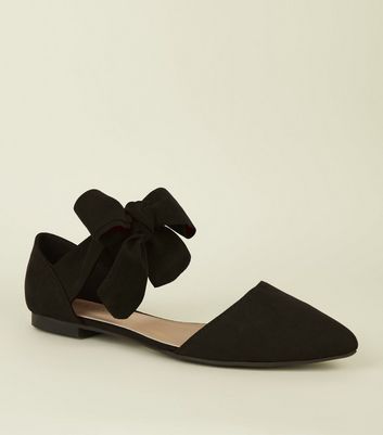 ankle tie flat shoes