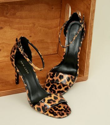 new look leopard print heels