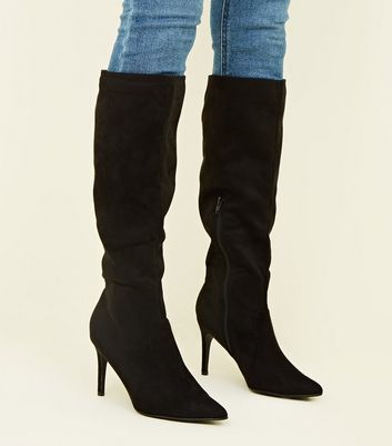 knee high pointed boots