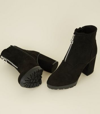bottines femme fermeture eclair devant
