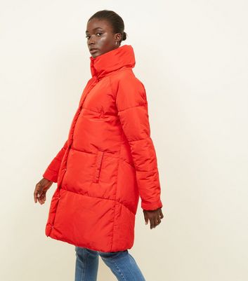 New look shop coats red