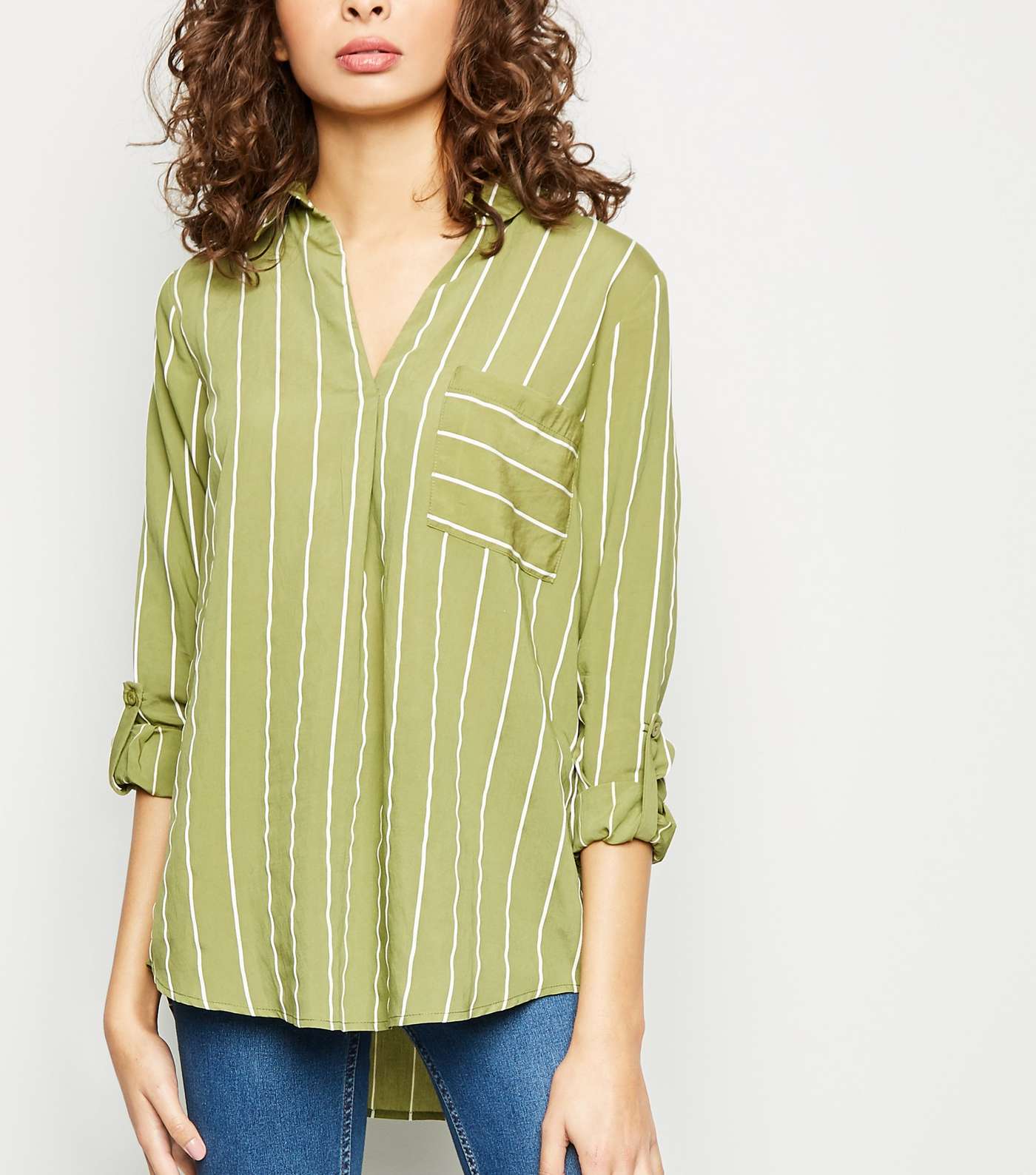 Green Stripe Overhead Shirt