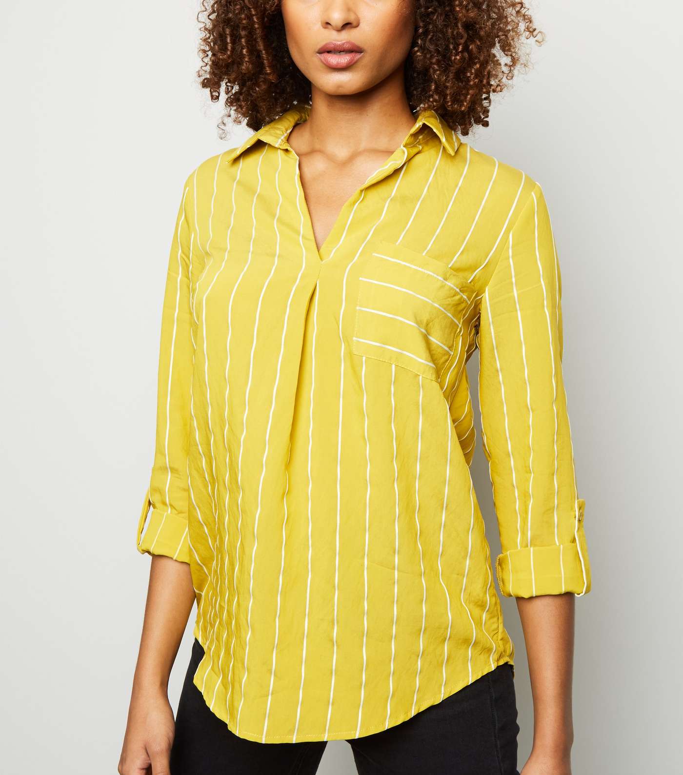 Yellow Stripe Overhead Shirt