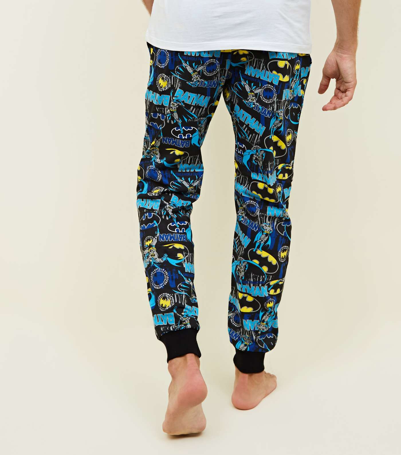Multicoloured Batman Pyjama Joggers Image 3