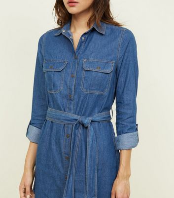 lightweight denim shirt dress