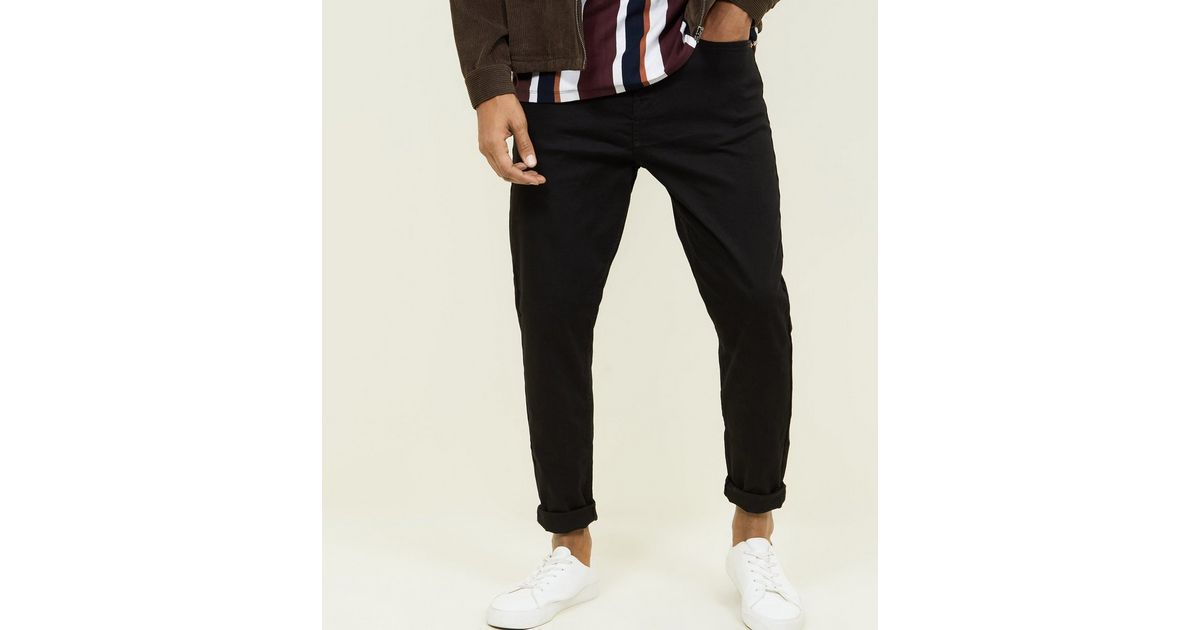 Black Tapered Jeans New Look