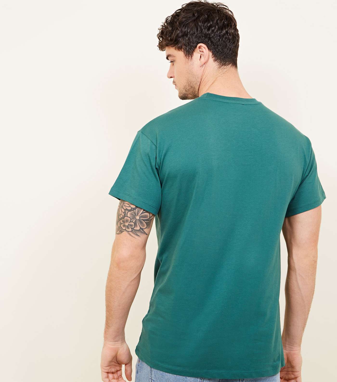 Green Atlanta Embroidered T-Shirt Image 3