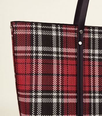 new look tartan bag