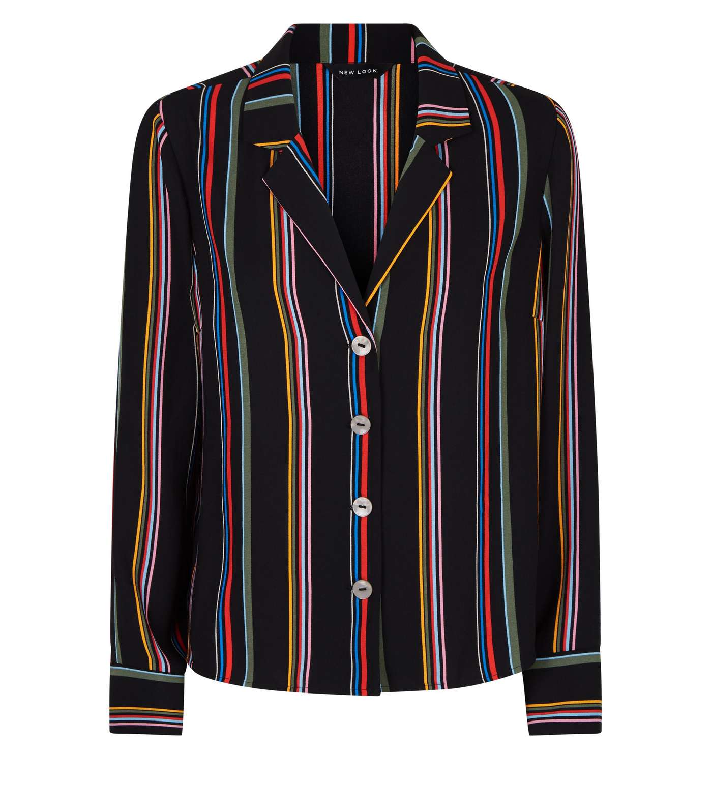 Black Rainbow Stripe Shirt  Image 4