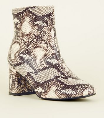 faux snake boots