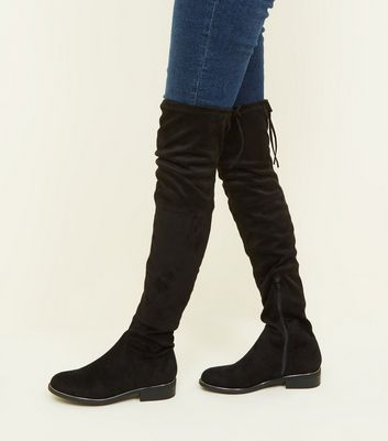 new look suede over the knee boots