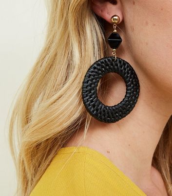 Raffia earrings deals